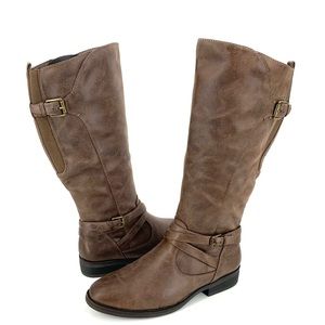 NWB Baretraps Alysha Brown Knee High Boots Size 9